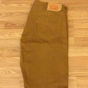 Men’s Bronze Levi 501 Jeans.